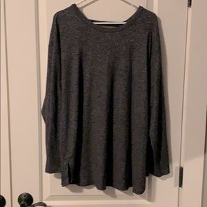 Maternity sweater with crisscross back